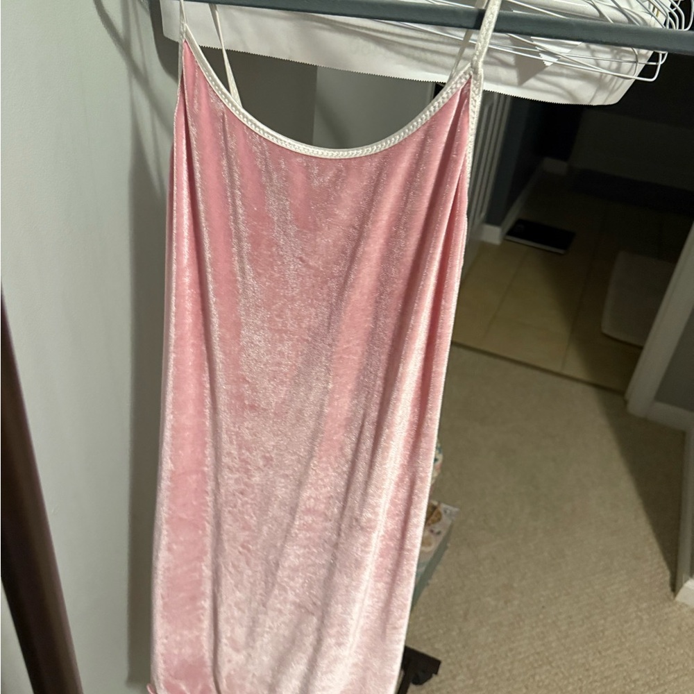 Iconic My Date with the Presidents Daughter Dress- Pink Velvet Mini Dress